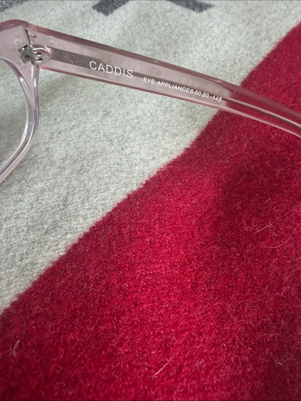 Clear Pink Women's Caddis reading Glasses 150 Strength.